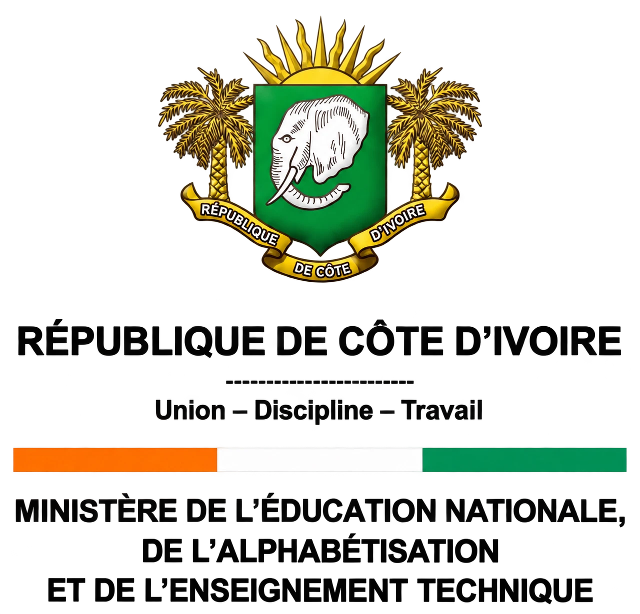 République de Côte d'Ivoire – Ministère de l'Éducation Nationale, de l'Alphabétisation et de l'Enseignement Technique
